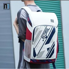 後背包yy雙肩包6868羽毛拍背包新款時尚yy包電腦包網球拍包羽球拍包 yy雙肩後背包 yy3-6支裝羽毛球袋, 6868涂鴉白紅【送鞋袋】, 1個