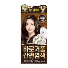 리엔 흑모비책 바로거품 간편 염색약 80g 흑갈색