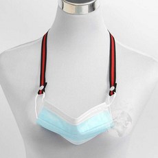 리트레일 단체주문 똑딱이 마스크 스트랩 레드블랙