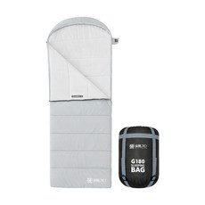 길을가다 GILGADA 간절기 프리미엄 후드형 침낭 G180 침낭연결 가능, 1개, 그린(R)
