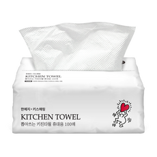 (정품) 한예지 키스해링 뽑아쓰는 키친타올 100매 2팩