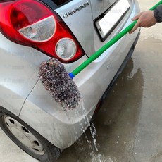 세차호수 밀대 다용도 물호수 밀대 세차걸레 물청소밀대 세차용품, 세차밀대, 혼합색, 126cm