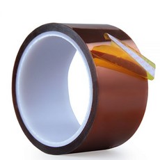 AIYUNNI 하이 템프 테이프 2인치 X 108 FT 폴리이미드 고온 내성 실리콘 접착제 3D 프린터 침대 납땜 마스크 등용., 50mm x 33M, 1개