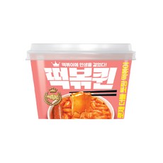 떡볶퀸 로제 더블토핑 떡볶이, 3개, 100g