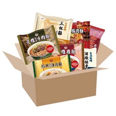 【台酒TTL】泡麵全系列花雕雞麵/麻油雞麵/酸菜牛肉麵/御膳堂/麻辣酒香豚肉麵/三杯雞/酒燉排骨等袋裝, 1個, 七種口味綜合組(7包/入)