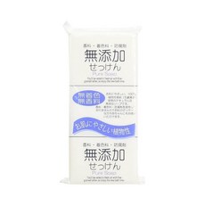 無添加せっけん Pure Soap 植物性沐浴皂, 100g, 3個