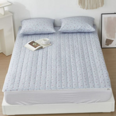 세미 마이크로 화이바 샐리 온열 온수 매트 커버 덮개 침대시트 누빔 전기장판커버 매트리스커버 방수, 상세페이지 참조