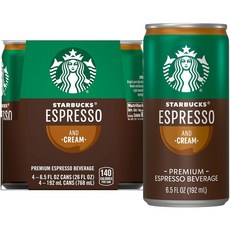 Starbucks 더블샷 에스프레소 커피 음료 캔 4개입 788ml