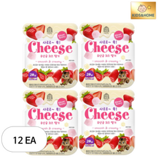 홈앤키즈 사르르쏙 유산균 치즈 딸기, 20g, 12개, 치즈딸기맛