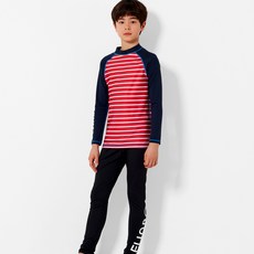 [엘인보아] 주니어 래쉬가드 스트라이프9부 상하