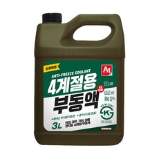 에이원 4계절용 부동액 녹색, 3L, 3개