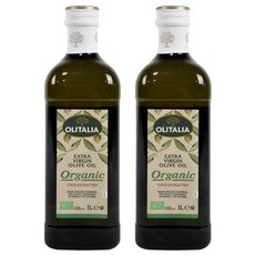 올리타리아 유기농 엑스트라버진 올리브유, 1L, 2개