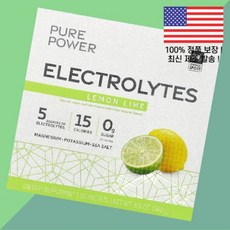 닥터 머콜라 퓨어 파워 전해 일렉트로라이트 레몬 라임 30포 각 0.28온스 8g Dr. Mercola, 1