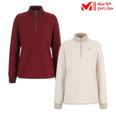 밀레 티셔츠 여성기모 캐주얼 신축성 아웃도어 기능성 여성등산의류 클래식 MXQFT701_JK