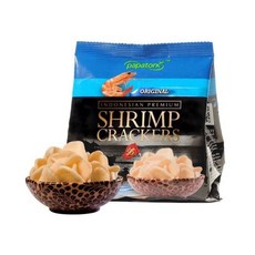 Papapron 새우칩 퍼프스낵 오리지널 감자 과자 수입과자 80g (원산지 인도네시아)