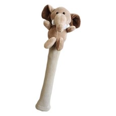 배드민턴 라켓 핸들 커버 미끄럼 방지 배드민턴 오버그립 니트 테니스 그립 동물 라켓 그립, 구조, 코끼리, 1개