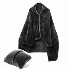 담요 똑딱이 쿠션 겸용 사무실 무릎담요 캠핑 극세사 you+024Zz