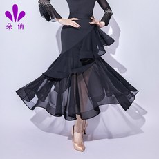 성인 댄스복 롱스커트 볼룸 치마 모던 탱고 왈츠