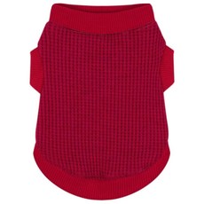 프리미엄 애완동물 옷: 베이지 탱크 탑 강아지 셔츠 - 장난스런 강아지를 위한 쉬운 디자인의 신축성 있는 의류 XX-라지 262681, 와인 레드, 1