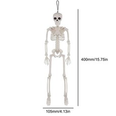 할로윈 인간 모양 해골 포즈 뼈 공포 장식 유령의 집 소품, 1개