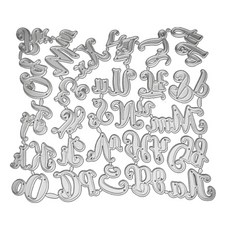 문자 알파벳 금속 절단 다이 스텐실 DIY 스크랩북 앨범 종이 카드 템플릿 곰팡이 곰팡이 공예 장식