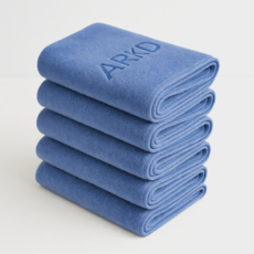 아크디 먼지없는 호텔 고급 수건, 5개, 블루