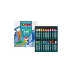 SIMBALION 雄獅 WO水溶性油畫棒，色彩鮮明，質地柔滑，水溶性暈染，多款顏色選擇, 1個, 36色, 36