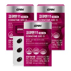 GNM 코큐텐11 / 코엔자임Q10 비오틴 비타민B 아연, 30정, 3개