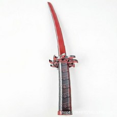 3D列印可旋轉伸縮武士刀 兒童玩具, 紅黑色 60cm伸縮劍, 1個