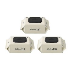 Bebeen 120 영유아물티슈 캡형, 50g, 120매, 3개