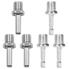 TorSor 6팩 버핑 폴리싱 패드 M14 드릴 어댑터 나사 볼트 커넥터 다이아몬드 연마 울 부착 휠 키트 자동차 버퍼 폴리셔 앵글 그라인더 전동 공구