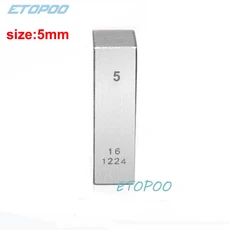 블록 게이지 정밀 스틸 병렬 핀 측정 선반 도구 1mm 2mm 3mm 4mm 5mm 6mm 7mm 8mm 9mm 10mm, 04 5mm block gauge, 5) 5mm block gauge
