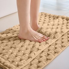 EMME 욕실 매트 속건 발닦이 매트 항균 방취 고밀도 세탁가능, 1장, Camel