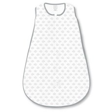 SwaddleDesigns 아기 수면 주머니 12-18개월 양방향 지퍼가 있는 면 니트 웨어러블 담요 안전한 수면을 위한 비중량 수면 주머니 스털링 스타샤인 라지, Tiny Hedgehogs