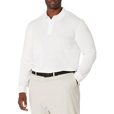 캘러웨이 남성용 베이직 긴소매 단색 폴로 셔츠 하얀색115853
