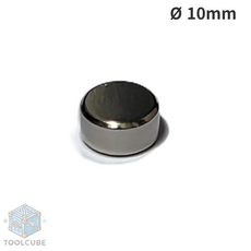 네오디움 자석 N35 등급 초강력 자석 원형 10x5mm, 1개, 은색