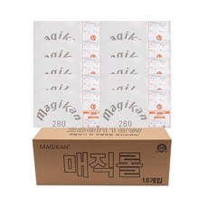 매직캔 분리수거휴지통 리필 280R10W/매직롤(3겹 매직캔 정품리필), 10개