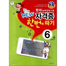 한자능력검정시험 천재 NEW 자격증 한번에 따기 6급, 천재교육