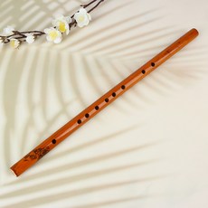 초보자용 하프 플루트 클라리넷 용 전문 대나무 샤오 실크 음악 악기 6 홀, 01 1, 1개