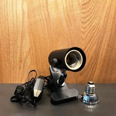 爬蟲夾燈 曬背燈 長夾燈 保暖夾燈 烏龜夾燈 兩棲爬蟲取暖燈, 1個, A可調溫款(含燈泡*1顆25w或50w