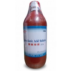 島田 氯化氫HCI 試藥級 1M 500ml, 1個