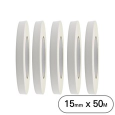 아트위브 대용량 종이 마스킹 테이프 아이보리 15mm (50M), 5개