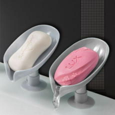 TOPNARA 자동 물빠짐 비누받침대 욕실비누홀더 비누케이스 비누거치대, 그레이 2개입, 1세트