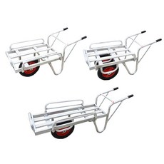 메이툴 2구 알루미늄 일륜차(에어바퀴) 알루미늄 하우스 사각 상자 일륜차 손수레 과수차, 가드용접형, 2구 알루미늄 일륜차(에어바퀴)(용접), 1개