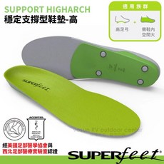 Superfeet 穩定支撐鞋墊 (高足弓適用)