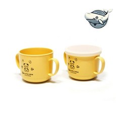 아기 안전컵 귀여운 디자인 유아용 양손컵 뚜껑 옥수수식기 옥수수유아 유아식기 베이비양손컵 양손컵 유아컵+커머스연구소Shop, 빠른배송