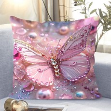 아름다운 꽃패턴 소파쿠션 양면 소파 쿠션 솜 포함 세탁가능 고탄력 트렌디 꽃스타일 수집가 추천 특별한 디자인 트렌디한 스타일, XKHD-32, 40 x 40CM (솜포함 양면쿠션)