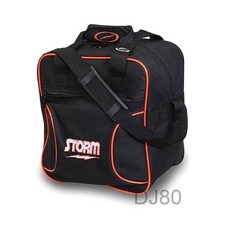 Storm 1-BALL SOLO TOTE 保齡球子母單球袋 （六款）, 黑底紅邊, 1個