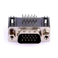 병렬 포트 15 핀 D 서브 암 수 15 웨이 PCB 90 도 커넥터 DB15 소켓 플러그 VGA 어댑터 DB15 DR15 3 열 5, 1개