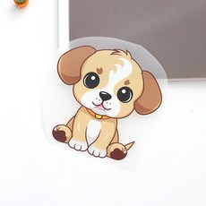 자투리 열전사지 브라운하트 강아지 222번, 1개